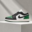 کتونی نایکی جردن 1 لو مردانه سفید مشکی سبز | Nike Air Jordan 1 Low Black White Green