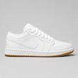 کتونی نایک ایر جردن ۱ لو مردانه سفید کامل Nike Air Jordan 1 Low All White Gum Sole