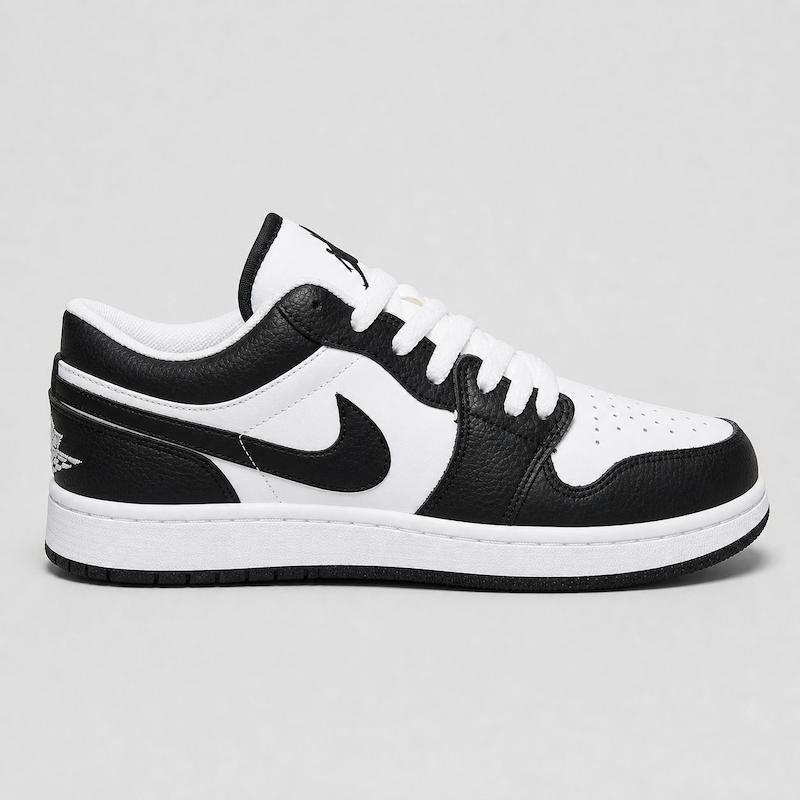 کتونی نایک ایر جردن ۱ لو مردانه مشکی سفیدNike Air Jordan 1 Low Black White