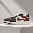 کتونی نایک ایر جردن ۱ لو مردانه زرشکی مشکی سفید Nike Air Jordan 1 Low Burgundy Black White