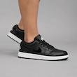 کتونی نایک ایر جردن ۱ لو مردانه مشکی سفید طرح استوسی  Nike Air Jordan 1 Low Black White Midsole Stussy Style