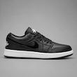 کتونی نایک ایر جردن ۱ لو مردانه مشکی سفید طرح استوسی  Nike Air Jordan 1 Low Black White Midsole Stussy Style