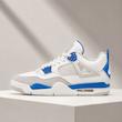 کتونی نایکی ایر جردن ۴ رترو سفید آبی  Nike Air Jordan 4 Retro White Blue