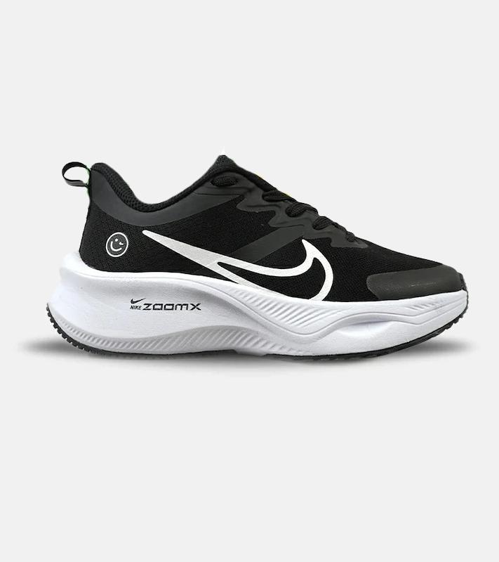 کفش کتانی مردانه مشکی سفید مدل NIKE zoom x smile