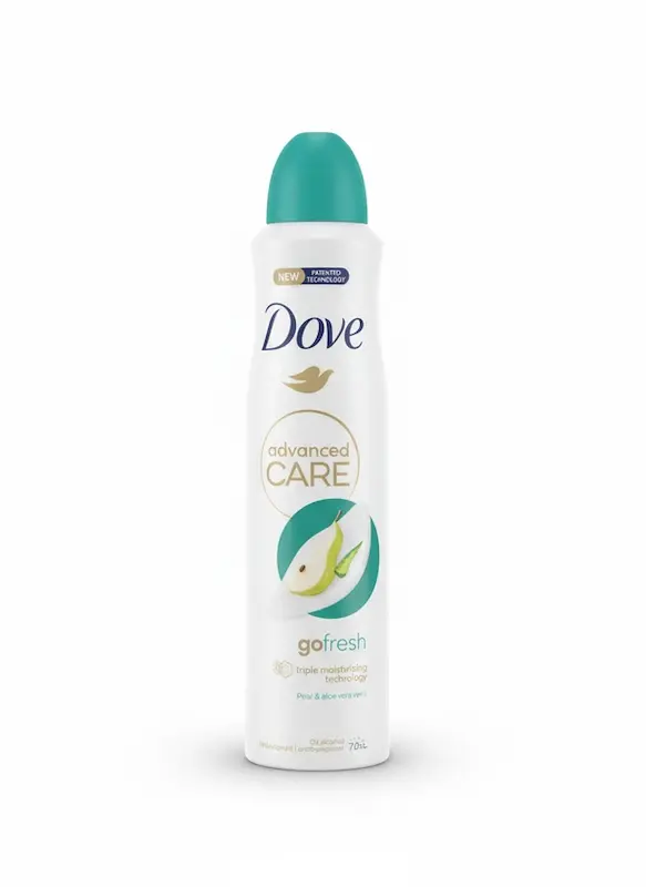  اسپری ضدتعریق Dove Advanced Care Go Fresh رایحه گلابی و آلوئه‌ورا