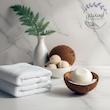 شامپو بار نارگیل آرومانیلی (مخصوص موهای نرمال و خشک) | Aromanili Coconut Shampoo Bar (For Dry & Normal Hair)