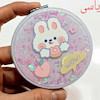 آینه آرایشی تاشو مدل آکواریومی طرح bunny