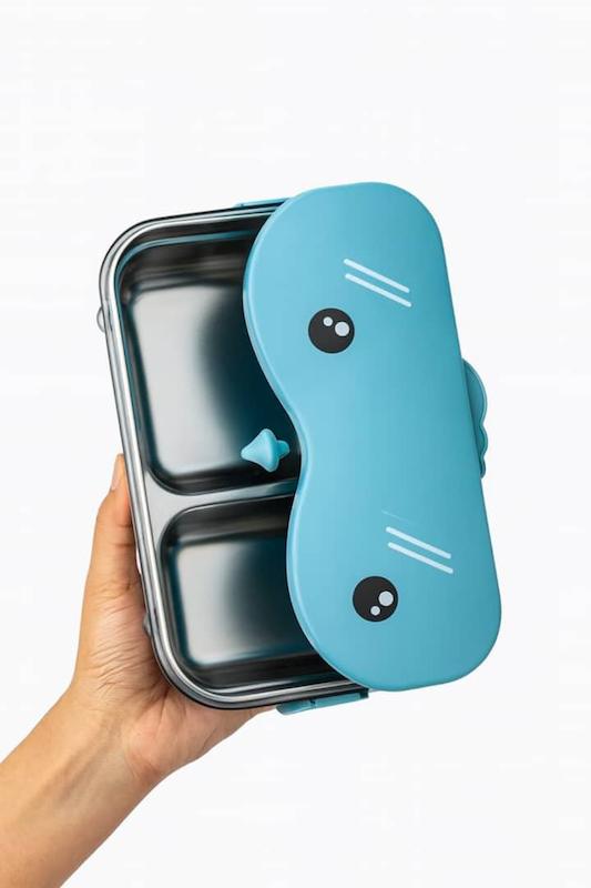 ظرف غذای استیل مدل لانچ باکس طرح جغد