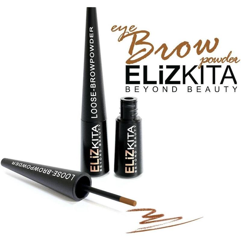 پودر ابرو رنگ دهنده و حجم دهنده طبیعی پوست و موی ابرو الیزکیتا - ۲