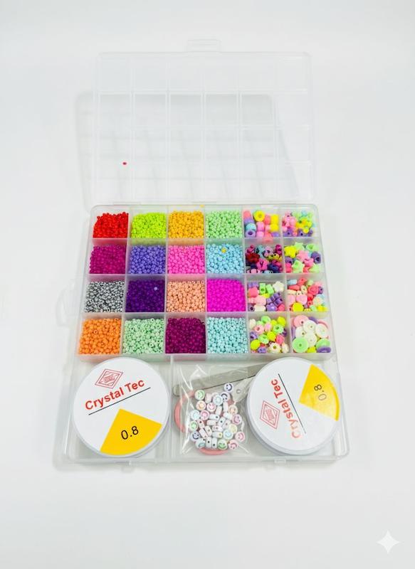 پک مهره‌سازی همه‌کاره Crystal Box مدل Rainbow Craft Box-2026