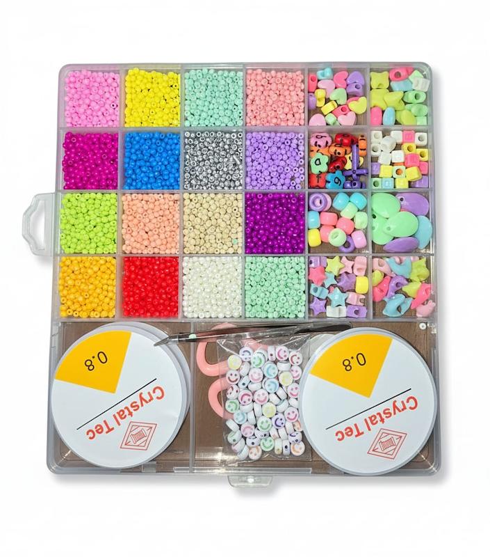 پک مهره‌سازی همه‌کاره Crystal Box مدل Rainbow Craft Box-2026