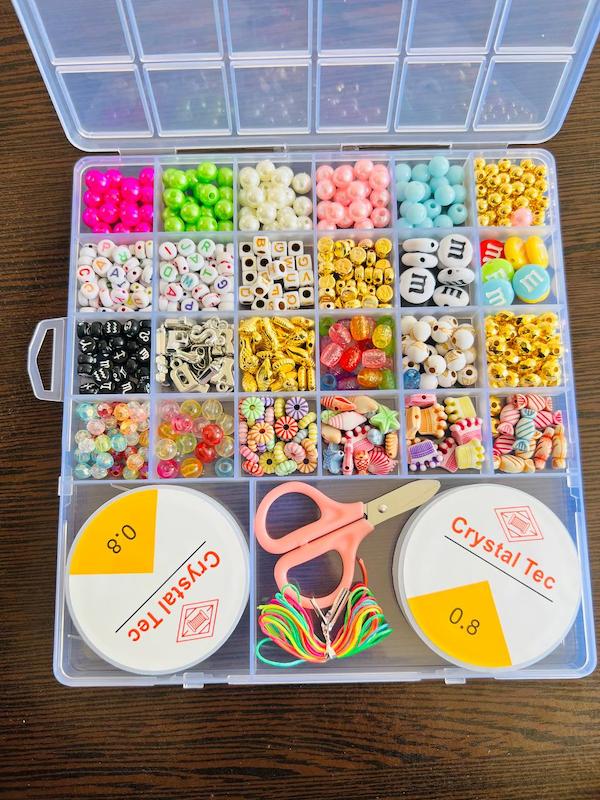 پک ملزومات ساخت دستبند و گردنبند مدل پک خلاقیت M&M ارسال دوساعته تهران