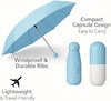 چتر تاشو مسافرتی مدل کپسولی (Waterproof Capsule Umbrella)