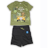 ست تیشرت و شلوارک پسرانه ال سی وایکیکی مدل حیوانات جنگل