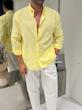 پیراهن جیستو ساده لیمویی