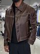 جکت چرم باکسی