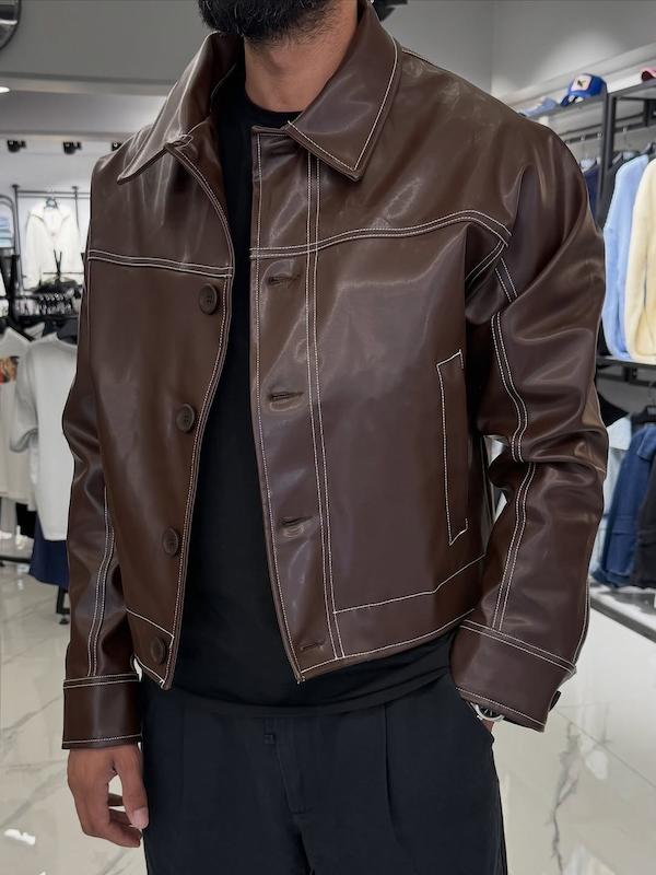 جکت چرم باکسی