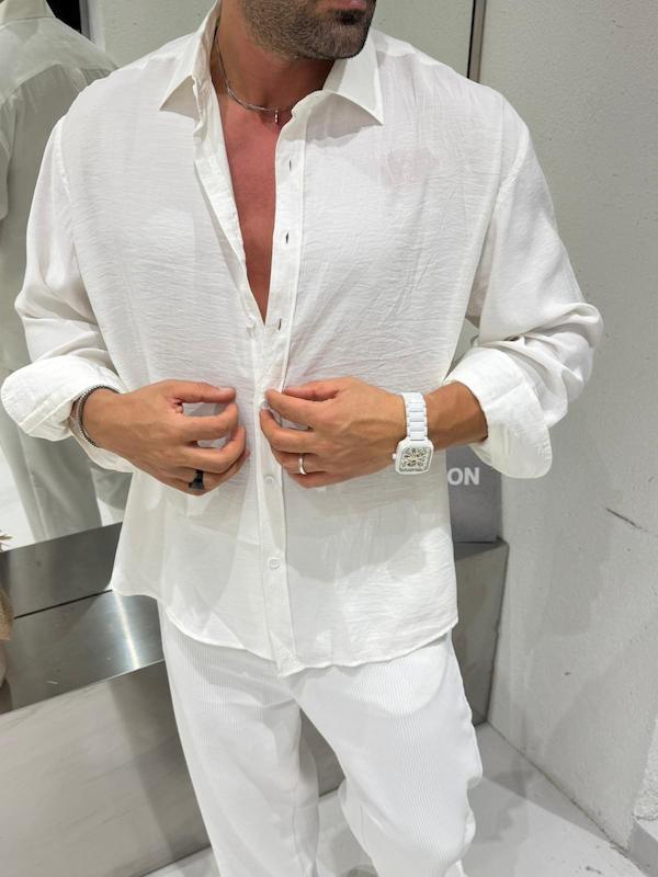 پیراهن جیستو مودال  سفید