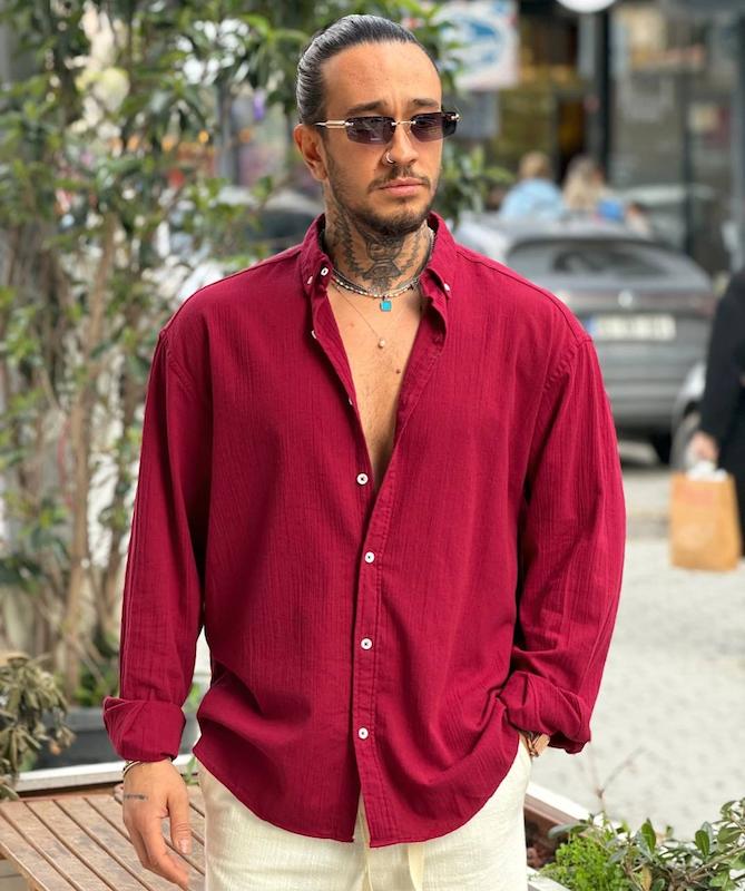 پیراهن جیستو ساده البالویی