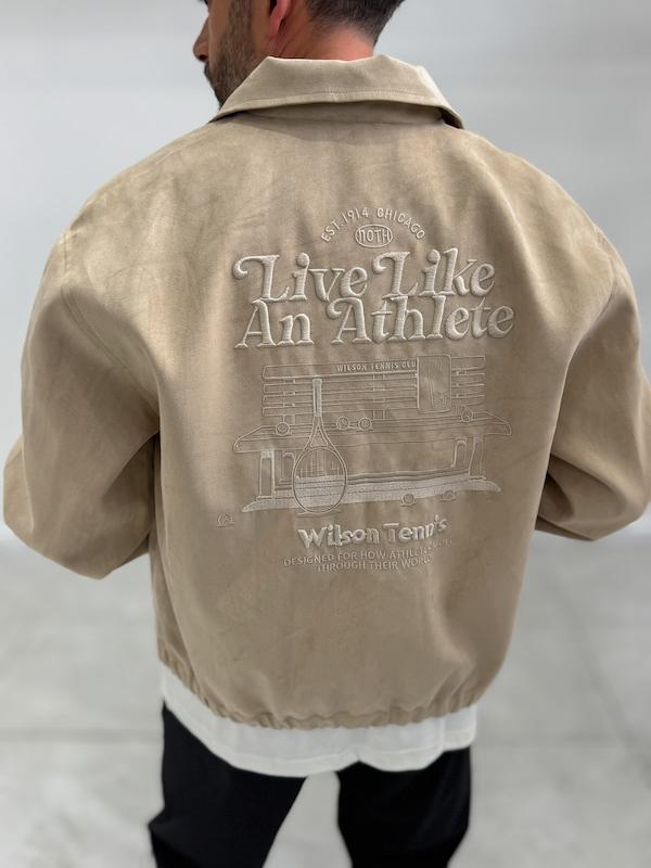 کت مردانه کرم Live Like An Athlete نمای جلو