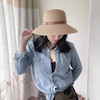 کلاه باکت حصیری لبه کوتاه