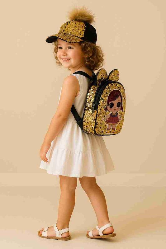 ست کیف و کلاه پولکی