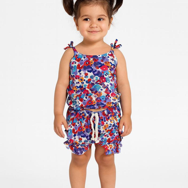 تاب شورتک نخی گل