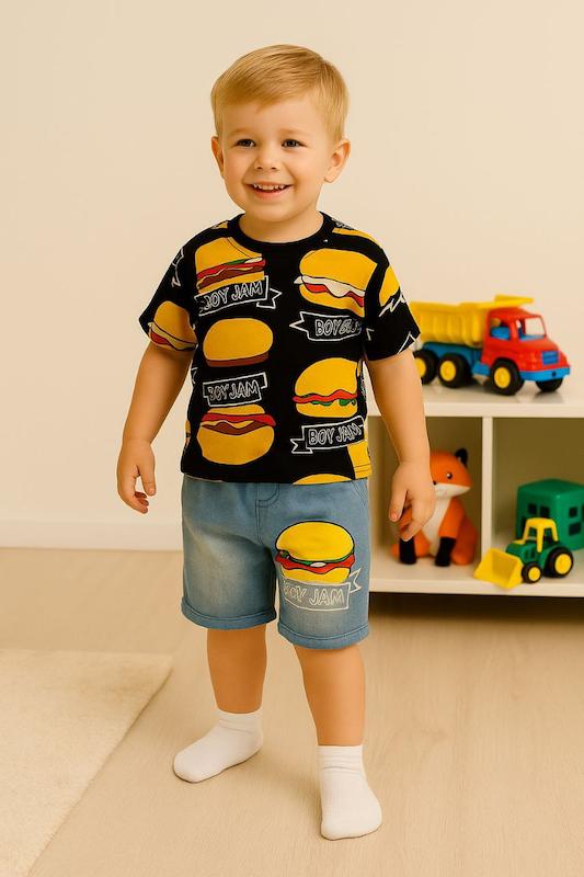 تیشرت شلوارک همبرگر