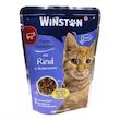 پوچ گربه وینستون مدل سسی طعم گاو وزن 100 گرم
