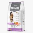 غذای خشک گربه بالغ عقیم مونلو مدل Turkey و salmon وزن 1 کیلوگرم