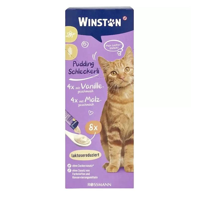بستنی گربه وینستون با طعم وانیل و مالت بسته 8 عددی