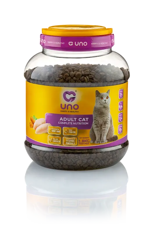 غذای خشک گربه اونو UNO مدل بالغ وزن 2 کیلوگرم