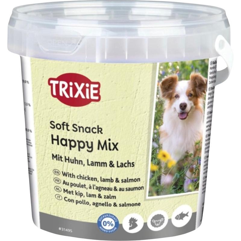 تشویقی سگ تریکسی مدل Happy Mix وزن 500 گرم