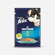 پوچ گربه فلیکس "Felix" با طعم ماهی تن در ژل وزن 85 گرم
