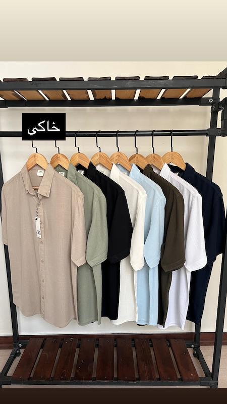 پیراهن آستین کوتاه ساده 2660