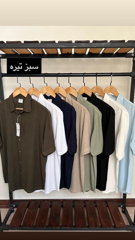 پیراهن آستین کوتاه ساده 2660