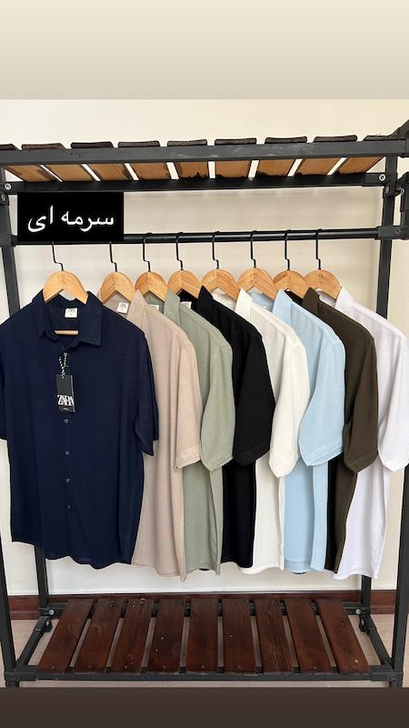 پیراهن آستین کوتاه ساده 2660