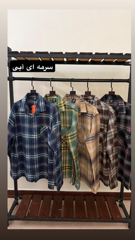 پیراهن پشمی چهارخانه ۲۷۰۹