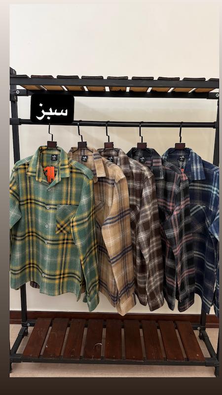 پیراهن پشمی چهارخانه ۲۷۰۹