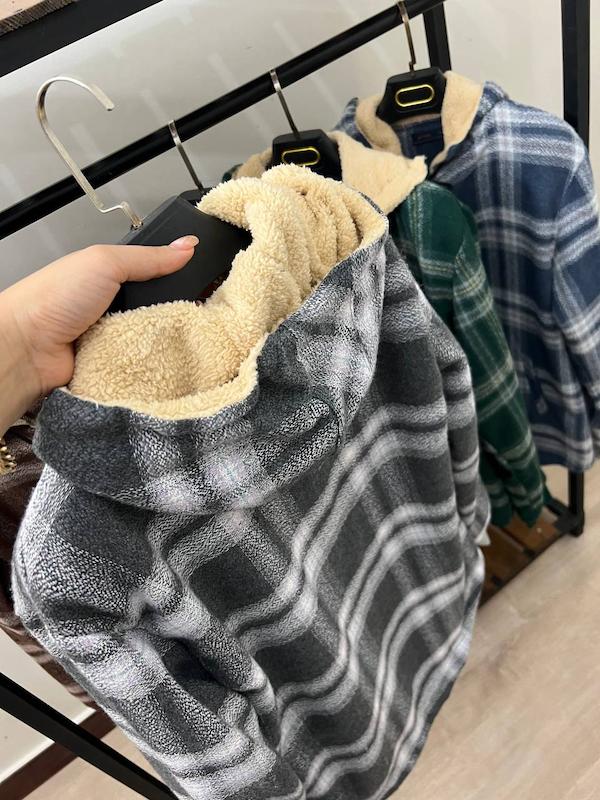   سویشرت چهارخونه کلاهدار 6103 