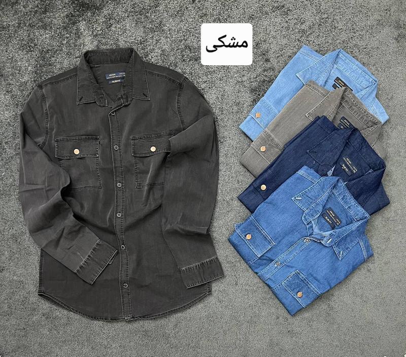 پیراهن دوجیب لی استین کوتاه2487