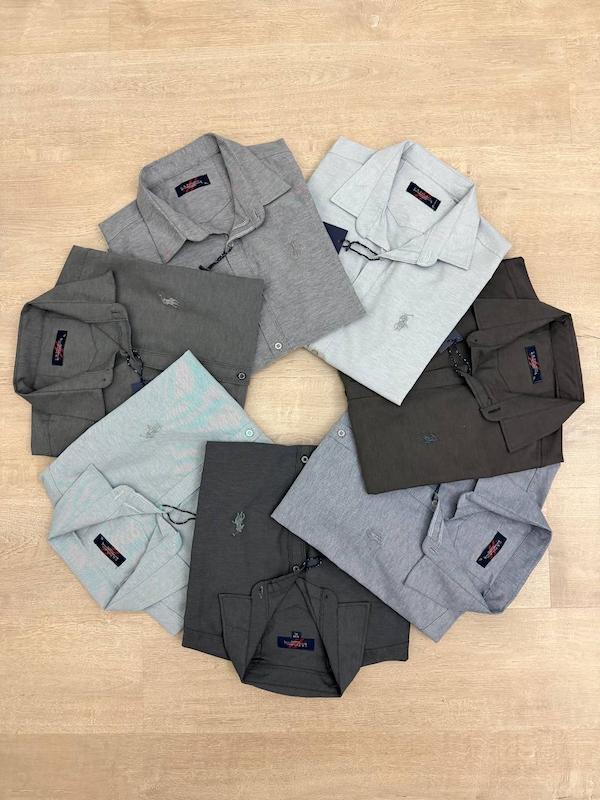  پیراهن ساده آستین بلند پنبه کد 2475 