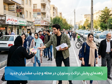 راهنمای پخش تراکت رستوران در محله و جذب مشتریان جدید