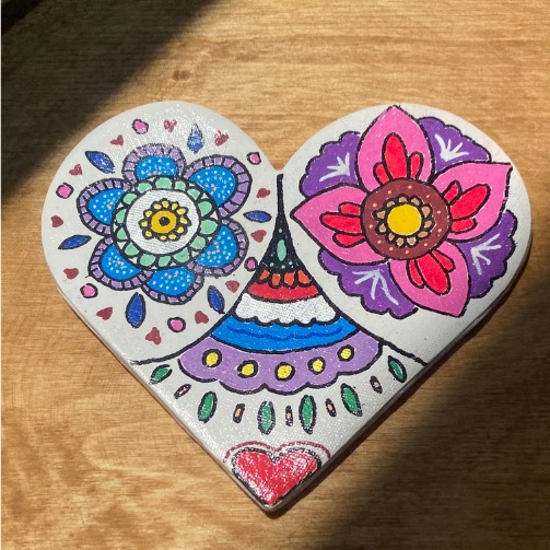 زیرلیوانی قلب ماندالایی