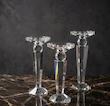 ست شمعدان کریستالی مدل الماس (Diamond) گوی‌دار
