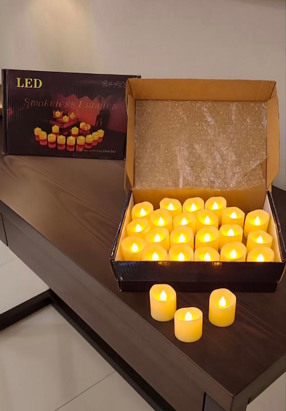 بسته 24 عددی شمع وارمر LED
