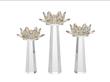  ست شمعدان کریستالی مدل لوتوس (Lotus) دو رنگ |  وارداتی گرید A |