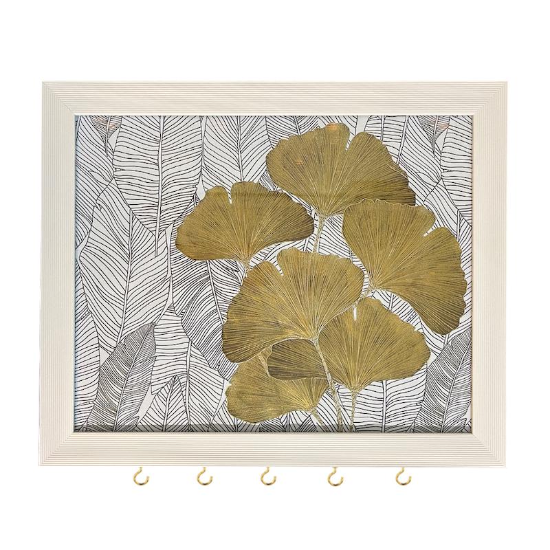 کاور جعبه فیوز مدل گل طلایی فریم سفید