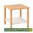 میز عسلی چوب طبیعی روس به همراه مکرومه بافی
