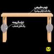 شلف رومیزی مخصوص سرو قهوه همراه برگ مکرومه